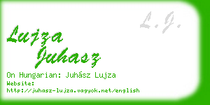 lujza juhasz business card